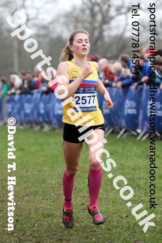 Womens under-20s Inter Counties Cross Country, Prestwold Hall, Loughborough. Photo: David T. Hewitson/Sports for All Pics